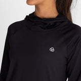 Hoodie Para Mujer Second Layer Negro Bsoul