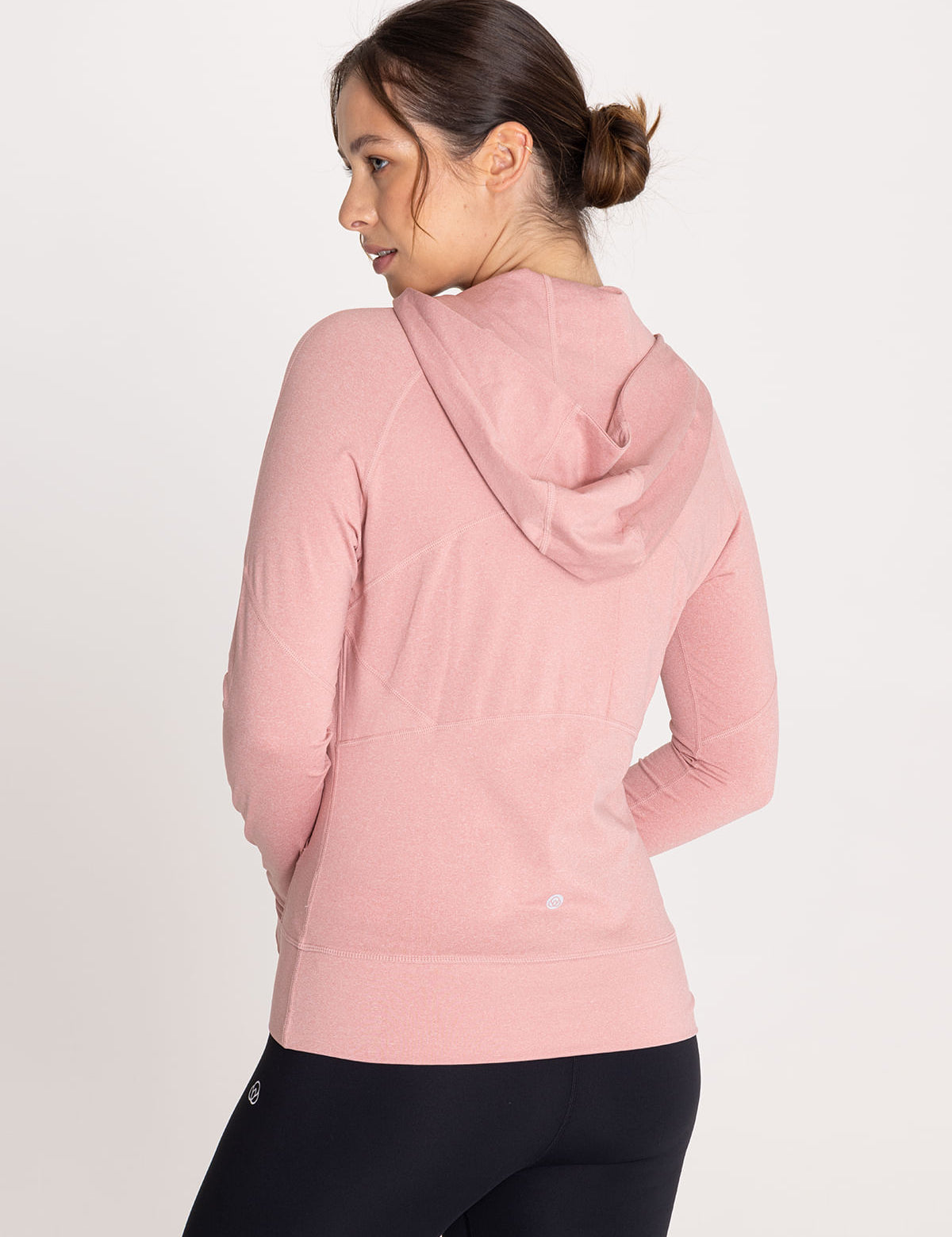 Hoodie Full Zipper Para Mujer  Warmer Rosado Bsoul