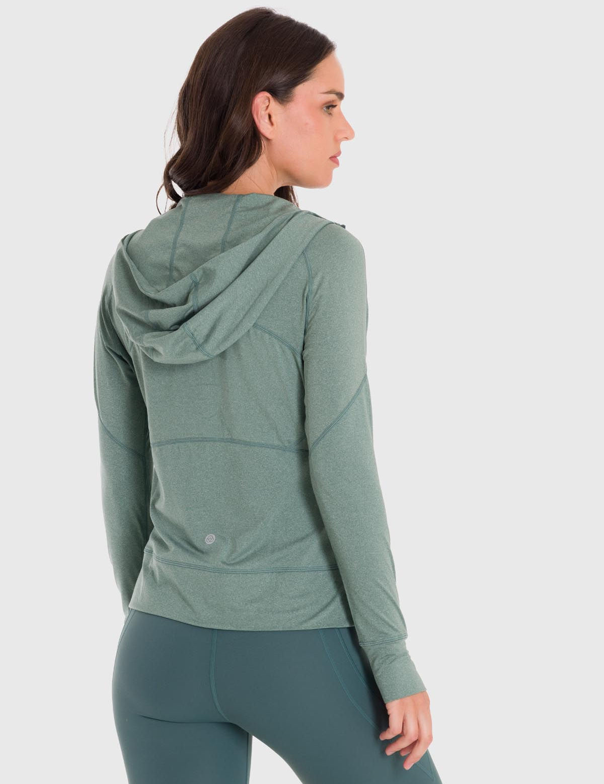 Hoodie Para Mujer Full Zip Warmer Verde Bsoul