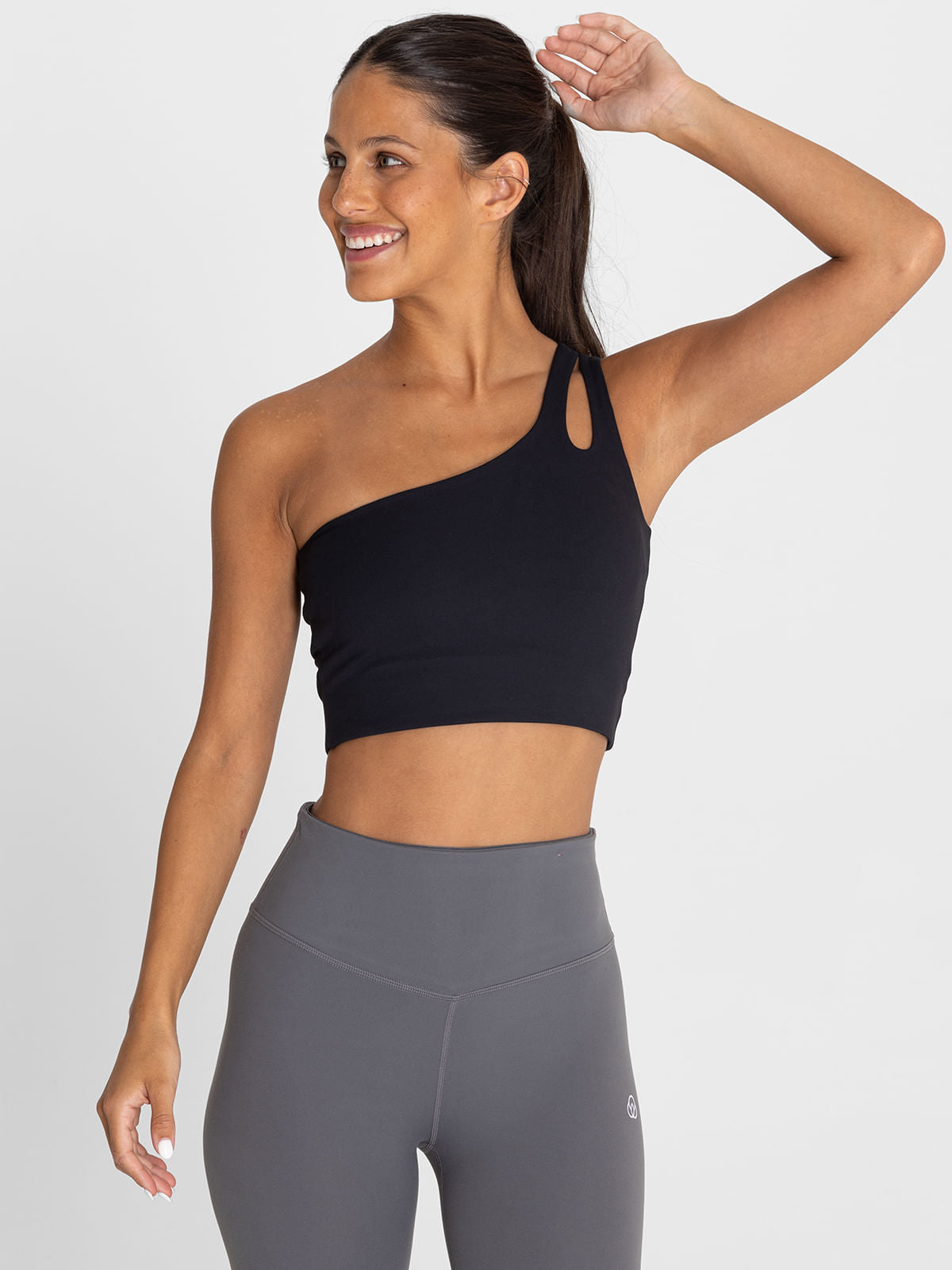 Bra Para Mujer  One Shoulder Gala Negro Bsoul