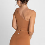 Bra Para Mujer  One Shoulder Gala Marron Bsoul
