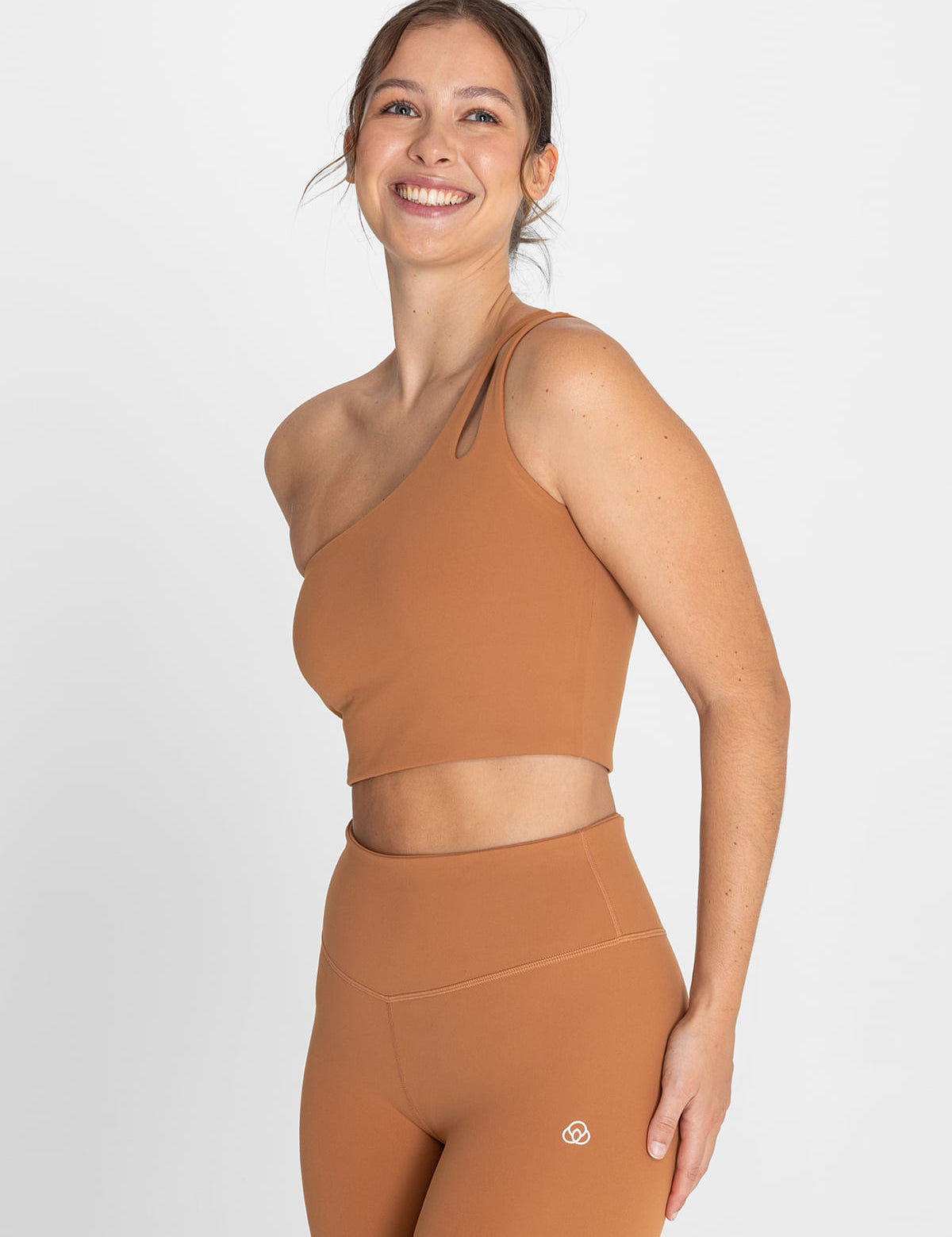 Bra Para Mujer  One Shoulder Gala Marron Bsoul