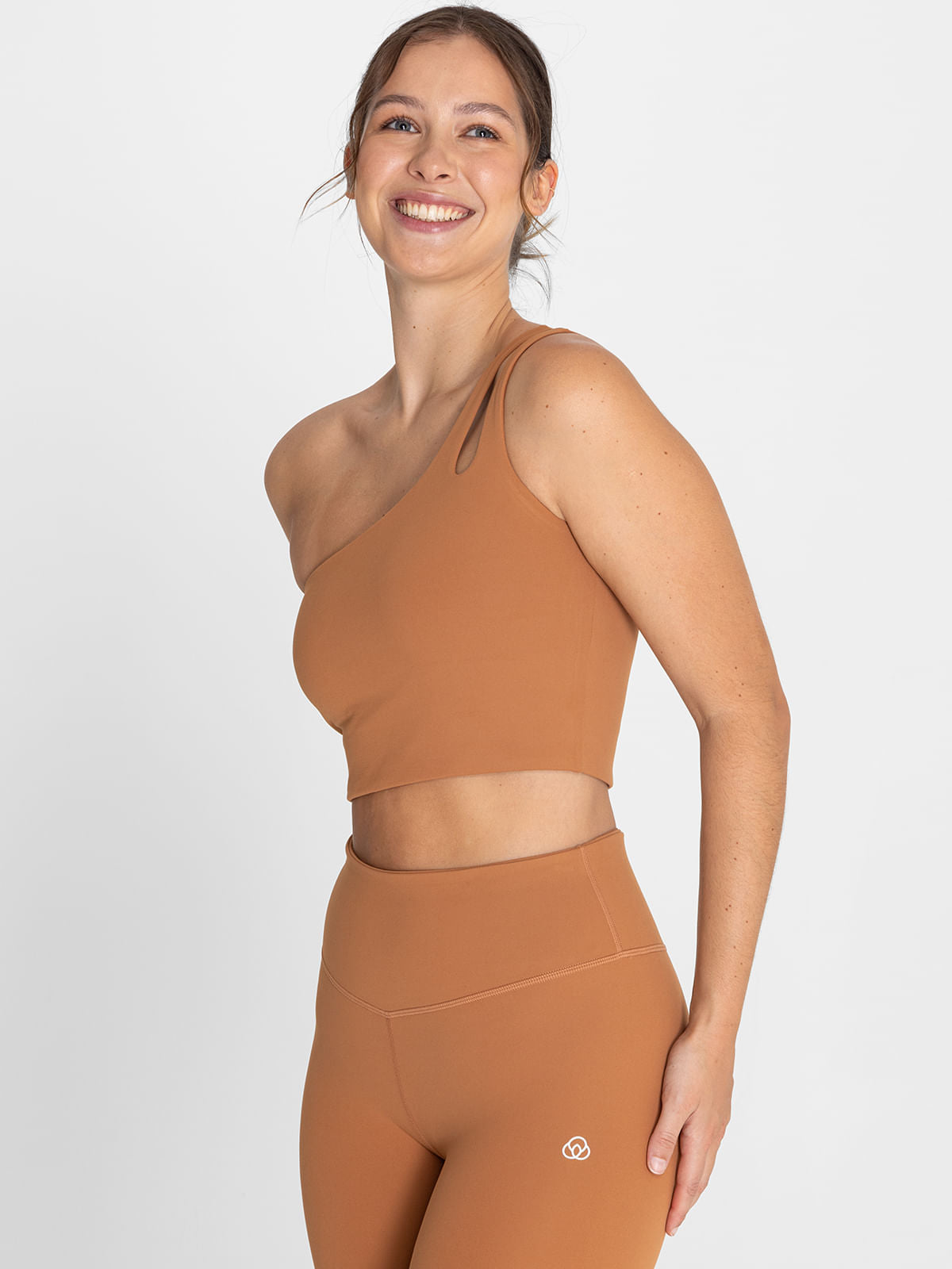 Bra Para Mujer  One Shoulder Gala Marron Bsoul