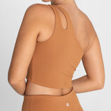 Bra Para Mujer  One Shoulder Gala Marron Bsoul