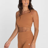 Bra Para Mujer  One Shoulder Gala Marron Bsoul