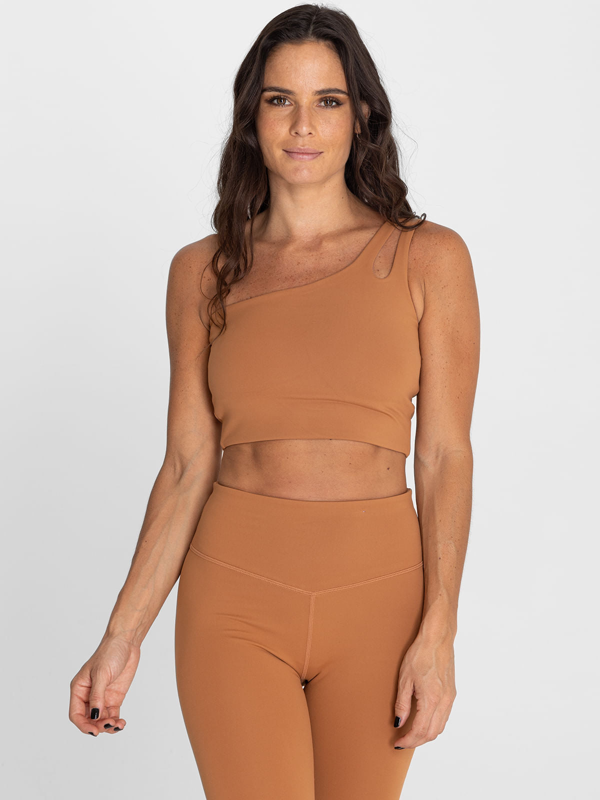 Bra Para Mujer  One Shoulder Gala Marron Bsoul