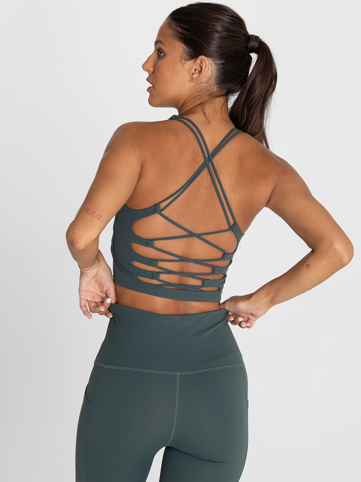 Bra Para Mujer  Crop Top Noa Verde Bsoul