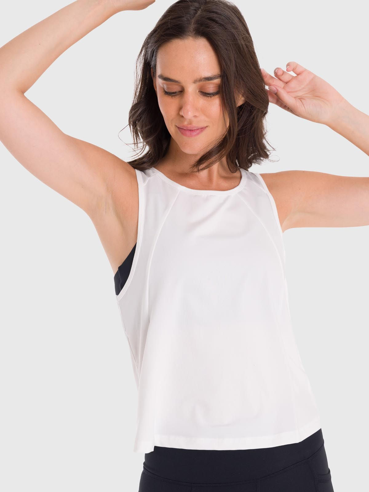 Polo Sin Mangas Para Mujer Vest Zia Blanco Bsoul