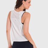 Polo Sin Mangas Para Mujer Vest Zia Blanco Bsoul