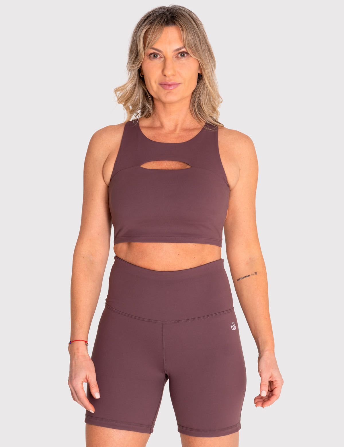 Bra Para Mujer Deportivo Crop Aura Marrón Bsoul