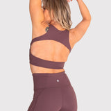 Bra Para Mujer Deportivo Crop Aura Marrón Bsoul