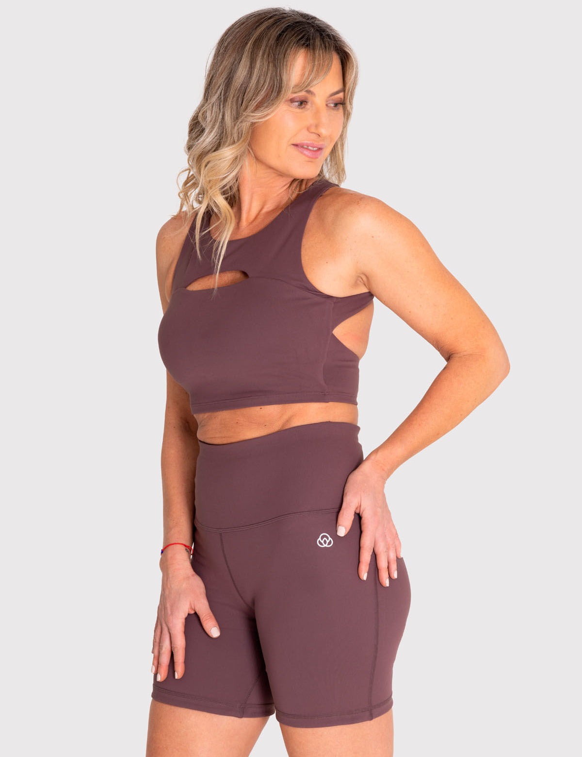 Bra Para Mujer Deportivo Crop Aura Marrón Bsoul