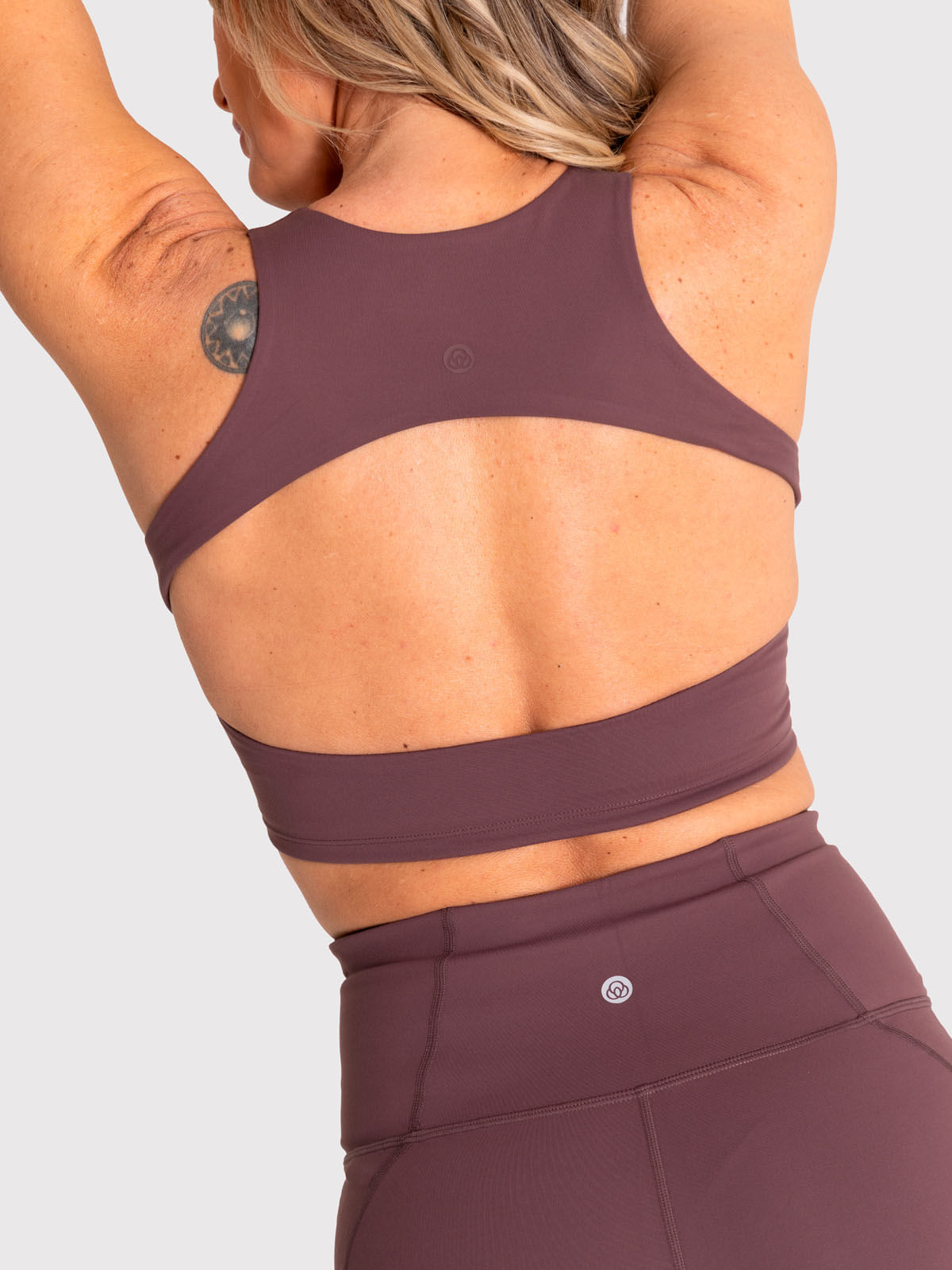 Bra Para Mujer Deportivo Crop Aura Marrón Bsoul