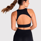 Bra Para Mujer Deportivo Crop Aura Negro Bsoul
