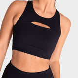 Bra Para Mujer Deportivo Crop Aura Negro Bsoul