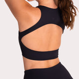 Bra Para Mujer Deportivo Crop Aura Negro Bsoul
