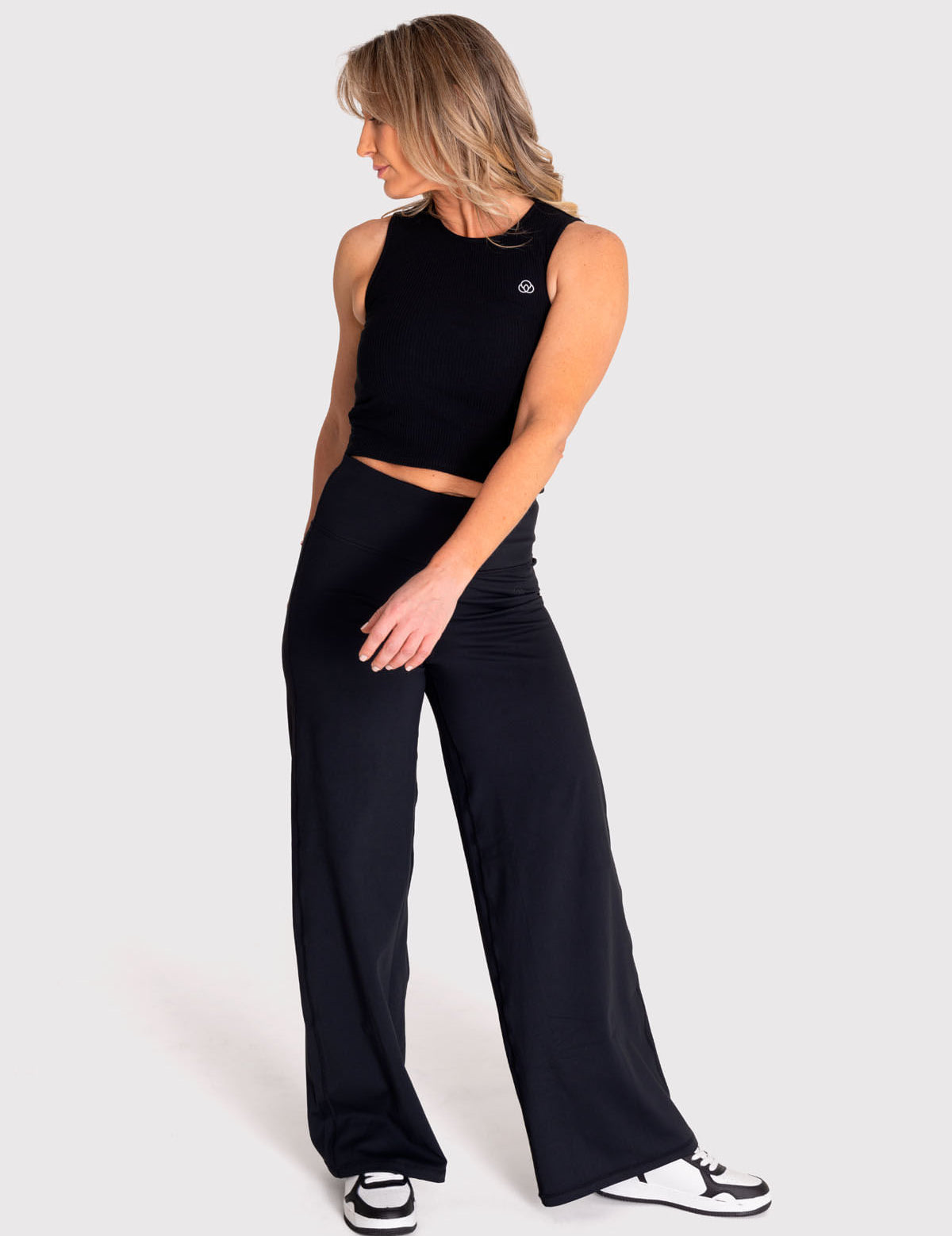 Pantalón Para Mujer  Wide Leg Negro Bsoul