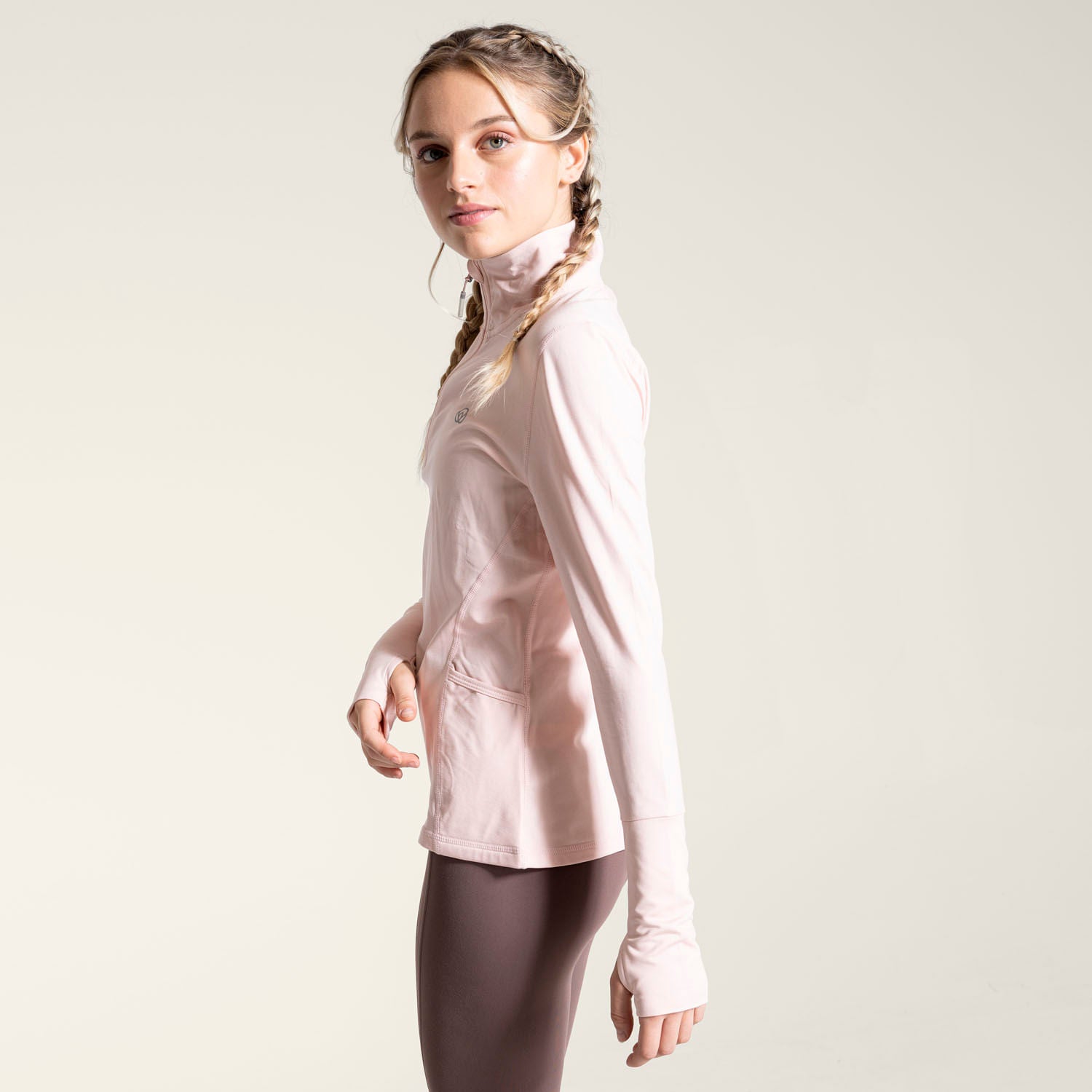 Polo Half Zip para Mujer
