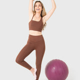Legging Para Mujer Ankle Emma Marrón Bsoul
