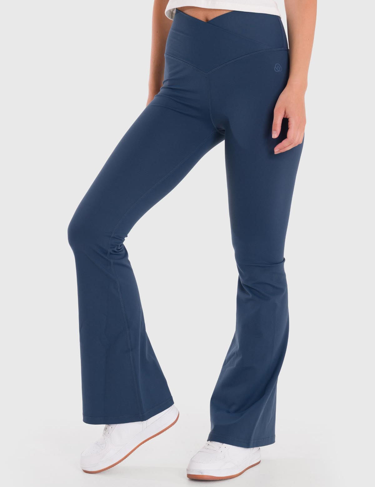 Legging Para Mujer Flared Azul Bsoul
