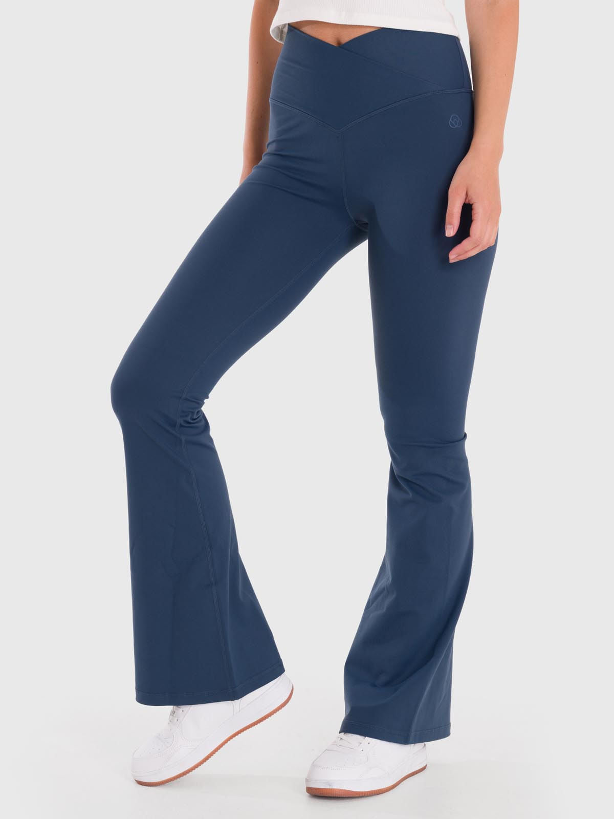 Legging Para Mujer Flared Azul Bsoul