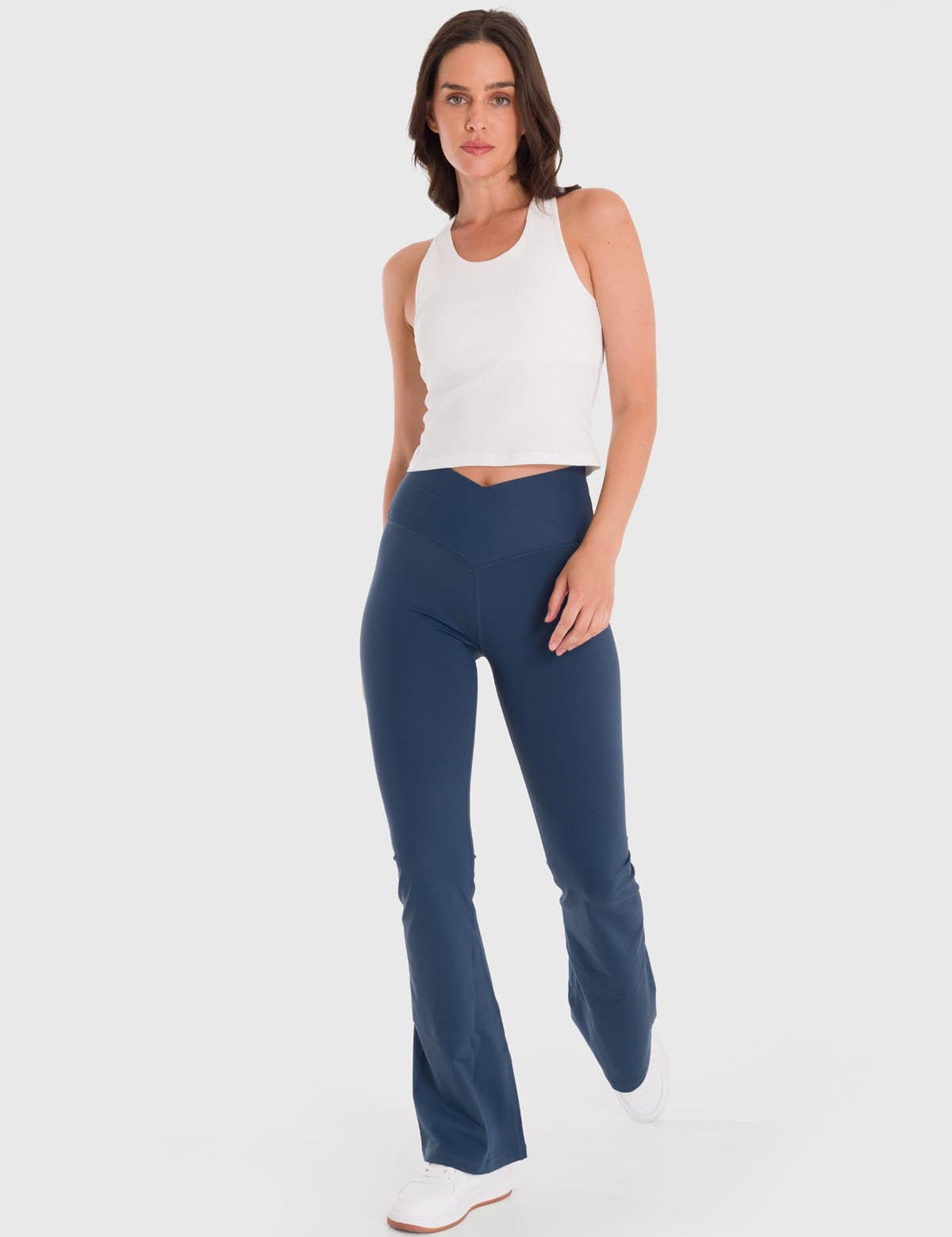 Legging Para Mujer Flared Azul Bsoul