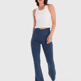 Legging Para Mujer Flared Azul Bsoul