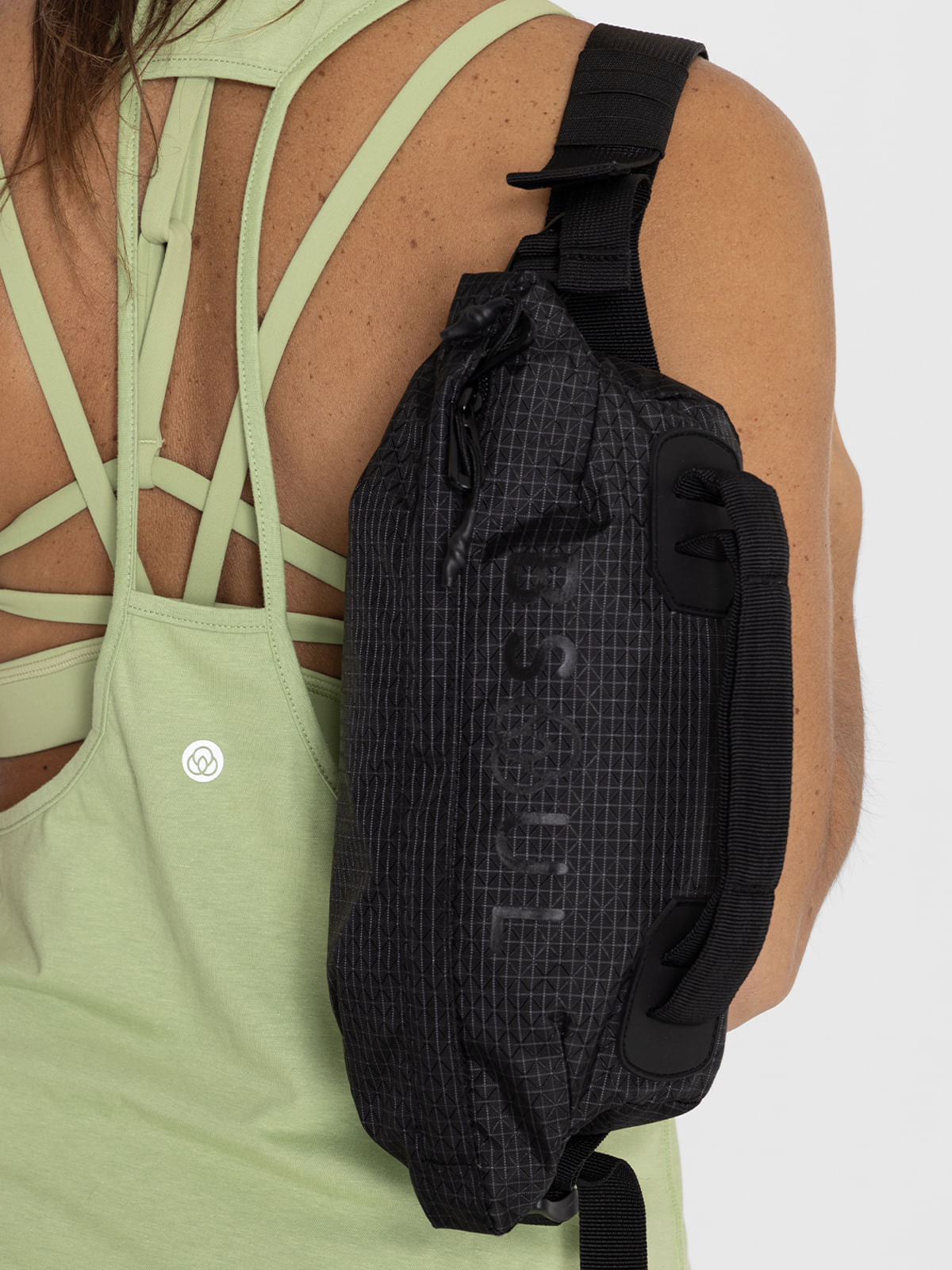 Canguro Para Mujer  Oversize Waistbag Negro Bsoul